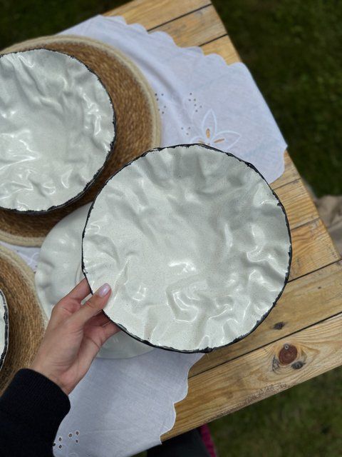Тарелка Глубокая Скала 25 см Чорний Лофт Уценка ! 279258278 фото