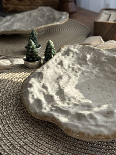 Тарілка для подачі Lava mini Cream Коричневий Лофт 2869678854 фото