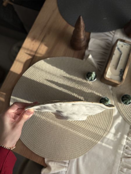 Тарілка для подачі Lava mini Cream Коричневий Лофт 2869678854 фото