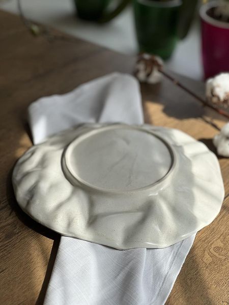 Тарелка Плоская Скала 27 см Коричневый Лофт Плюс 2206375728 фото