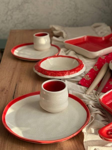 Набор КАПУЧИНО RED / SIMPLE RED на 4 персоны 2830321872 фото